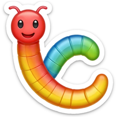 gusano de gomita sticker