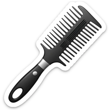 hairdressing comb sticker