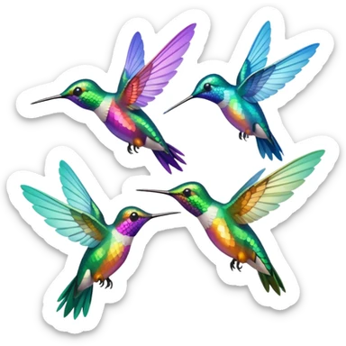 MORE HUMMINGBIRDS sticker