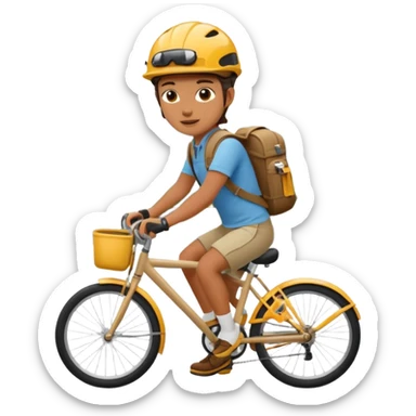 Tourist + camera strap + rental bike, City Cyclists. sticker