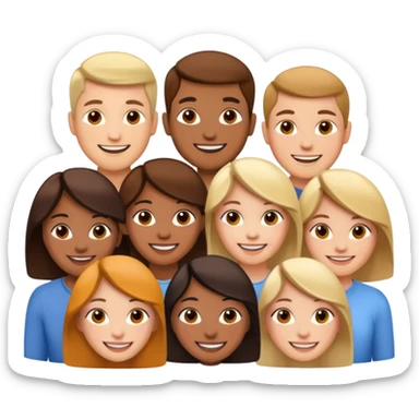 amigos y familia sticker