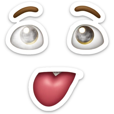 Mix the drooling emoji with the heart eyes emoji sticker