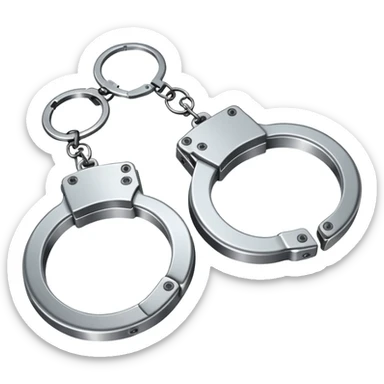 pair of handcuffs sticker