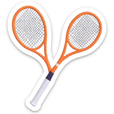 tennis racket sticker
