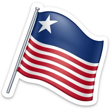 New England Patriots flag sticker