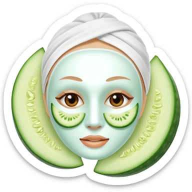 a skincare beauty mask pack for face sticker