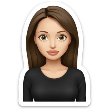 Angelina Jolie up to the waist sticker