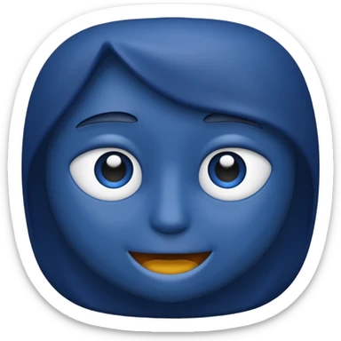 Make exactly as the cross is. Make the blue a little darker. ☩ The emoji is for X.  sticker