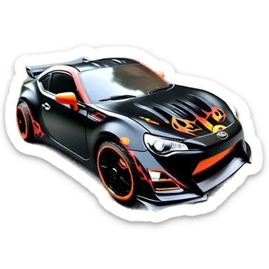    Hot wheels Darth Vader themed Scion FR-S scary Halloween monster rc car sticker