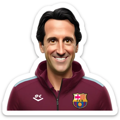 Happy Unai emery aston villa sticker