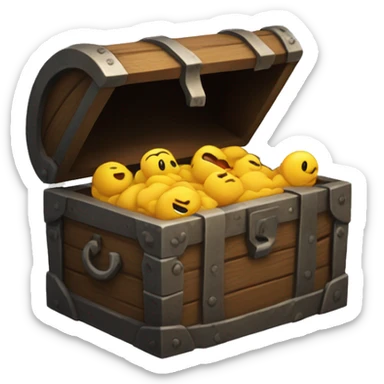 Mimic chest open is sad sticker