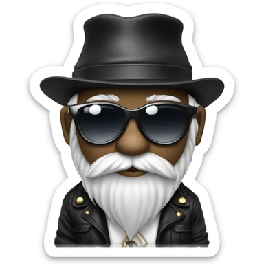 Vibey Dj gnome wih sunglasses ad turntables wearing black sticker