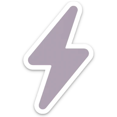 A dull purple Thunderbolt sticker