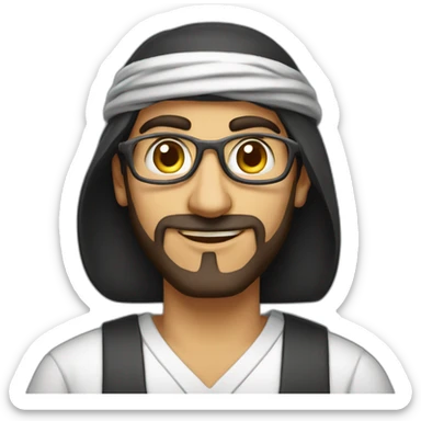 middle eastern computer scientist sticker