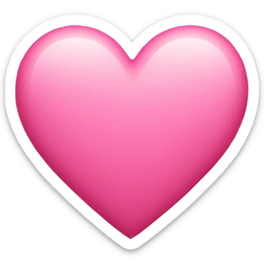 pink heart  sticker