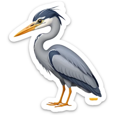 Grey Heron sticker
