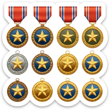 Grados militares sticker