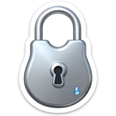 LOCK(WATERDROP SHAPED ）
 sticker