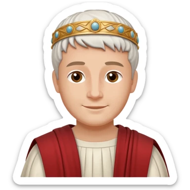 Necesito que hagas un dibujo estilo Soft cartoon illustration de poncio pilato sticker