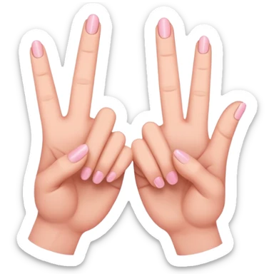 little finger promise, two pinky fingers locked together sticker