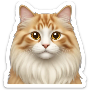 birman cat and an orange Norwegian forest cat sticker