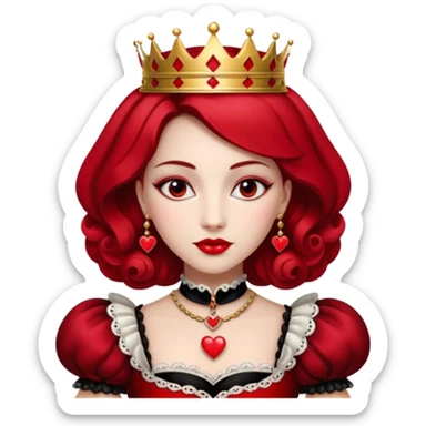 Queen of Hearts sticker