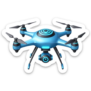 advanced space survey drone object icon, sleek sci-fi drone with holographic scanner, neon blue energy ring, futuristic tech details, 3D cartoon, mobile game icon style, centered, clean background, no text, no watermark
 
 sticker
