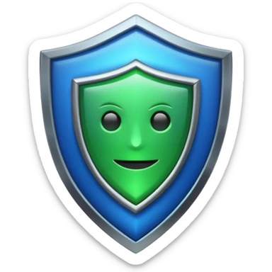 generate cyber shield emoji and different  hack symbols sticker
