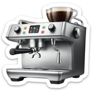espresso machine by apple sticker