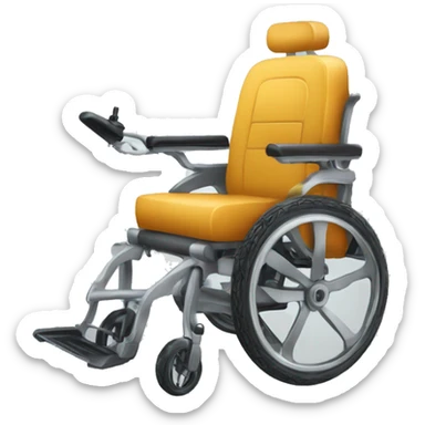 je veux un fauteuil roulant piloté par une trotinette sticker