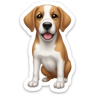 Perro besando a otro perro sticker