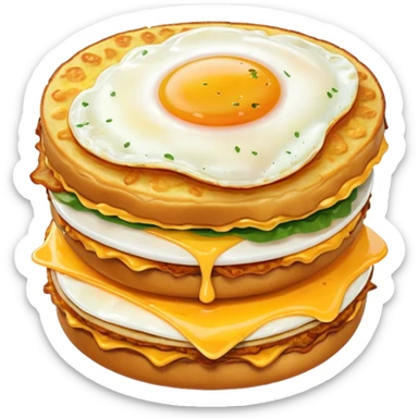 hashbrown breakfast sandwich sticker