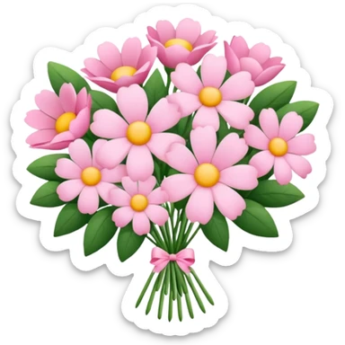 pink bouquet of flowers sticker