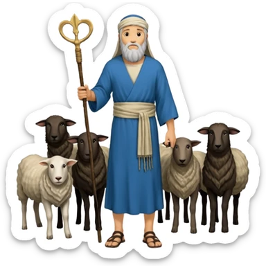 In the Hebrew Bible, Jethro[a] was Moses's father-in-law, a Kenite shepherd and priest of Midian,[, Moses' father-in-law is initially referred to as "Reuel" (Exodus 2:18) but afterwards as "Jethro" (Exodus 3:1). He was also identified as the father of Hobab in Numbers 10:29 sticker