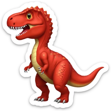 red t-rex sticker