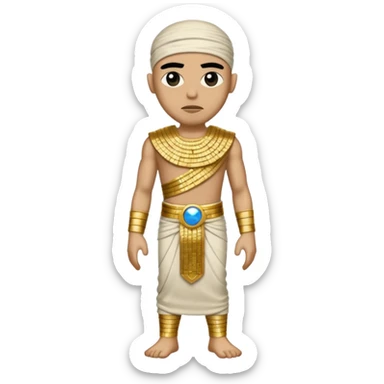 Imhotep The Mummy from Universal Monsters with beige sequin outfit sticker