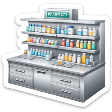 Pharmacy countertop sticker