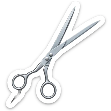 florist scissors for trimming flowers with two blades sticker