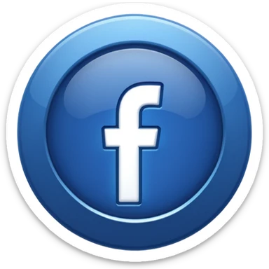Fb blue badge icon sticker