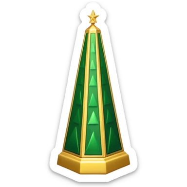 Christmas obelisk sticker