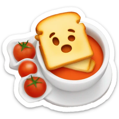 grilled cheese and tomato soup sticker