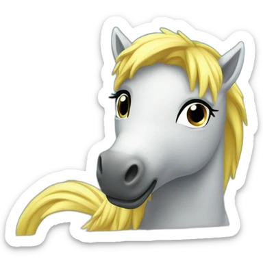 Poney piscine sticker