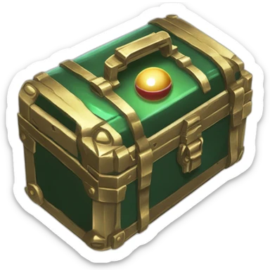 Pokemon Game LootCase Color DarkGreen Rich Treasure Legendary Epic Pokeballs Pokemons and Pokemon Items Inside this have Shiny Glow sticker