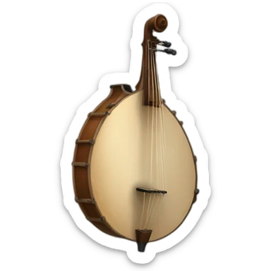 bombarde music instrument sticker
