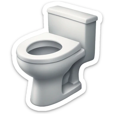 Woman running away from a toilet sticker