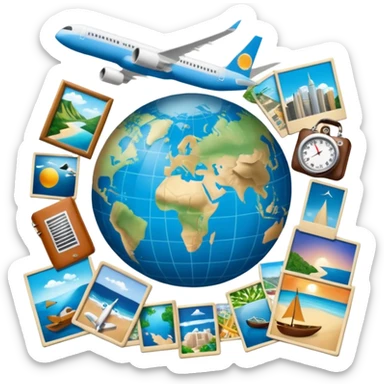 An extremely detailed lifestyle vision board collage for the year 2026. sticker