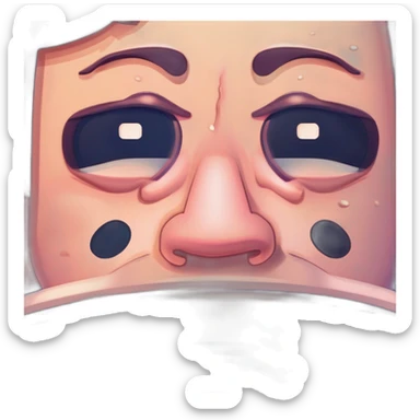 sad man taking a selfie while crying sticker