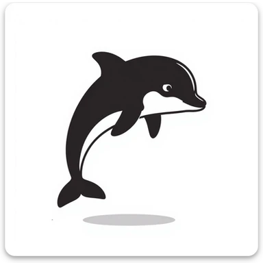Dolphin sticker