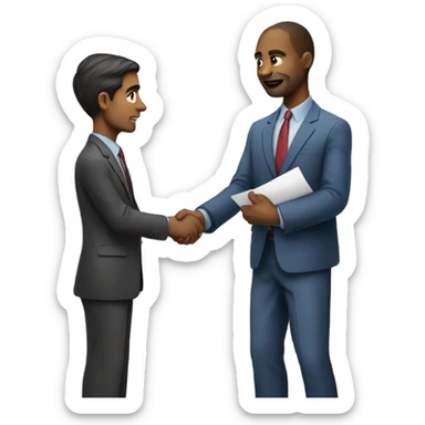 Guy quitting his job sticker