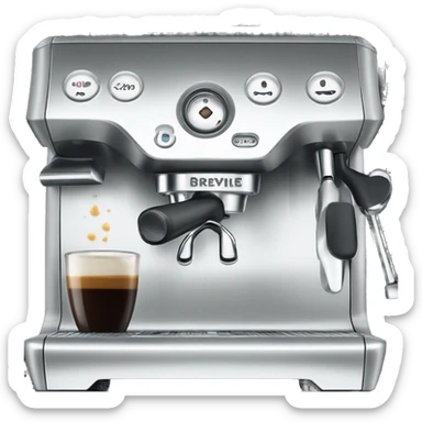 Black Breville espresso machine  sticker